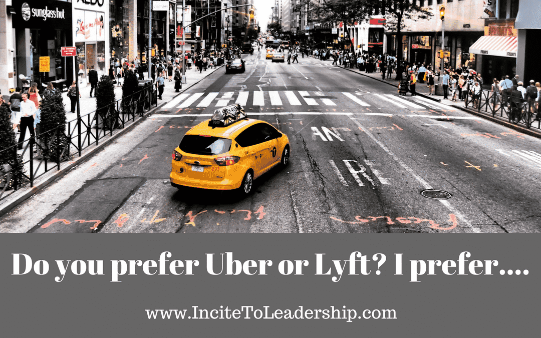 Do you prefer Uber or Lyft_ I prefer....