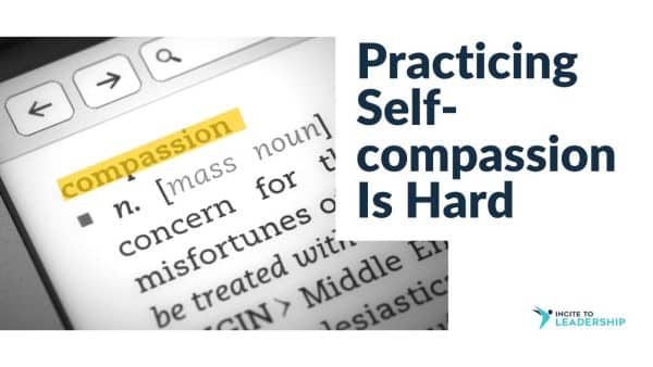 For this article by Jo Ilfeld, Executive Leadership Coach on self-compassion, the image shows a dictionary open to the word compassion