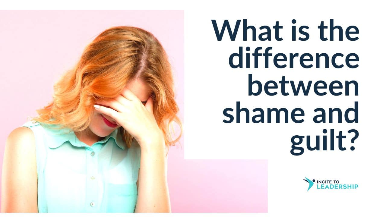 For this article by Jo Ilfeld, Executive Leadership Coach on shame, the image shows a red-headed woman holding her head in her hands.