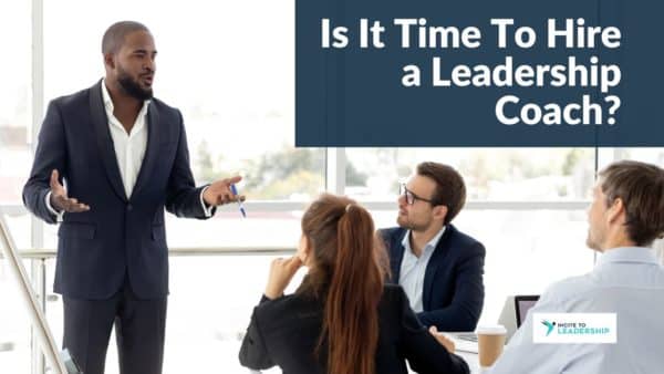 For this article by Jo Ilfeld, Executive Leadership Coach on leadership coaches, the image shows a business man standing in front of a meeting