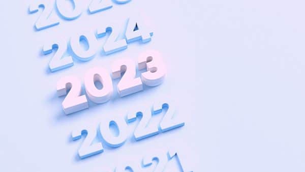 For this article by Jo Ilfeld, Executive Leadership Coach on 2023 goals, the image shows years 2023 2022