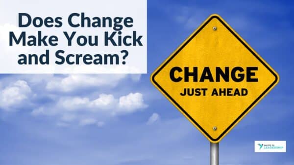 For this article by Jo Ilfeld, Executive Leadership Coach on change, the image shows a yellow sign with the words "change ahead".
