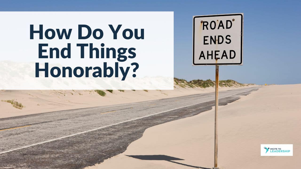 For this article by Jo Ilfeld, Executive Leadership Coach on closure the image shows an empty road with sign saying "empty road ahead"