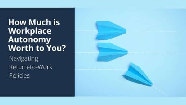 For this article by Jo Ilfeld, Executive Leadership Coach on workplace autonomy the image paper airplanes all going in the same direction, except for one veering off to the right.