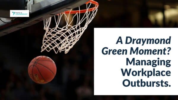For this article by Jo Ilfeld, Executive Leadership Coach on workplace outbursts the image shows a basketball being shot into the net.