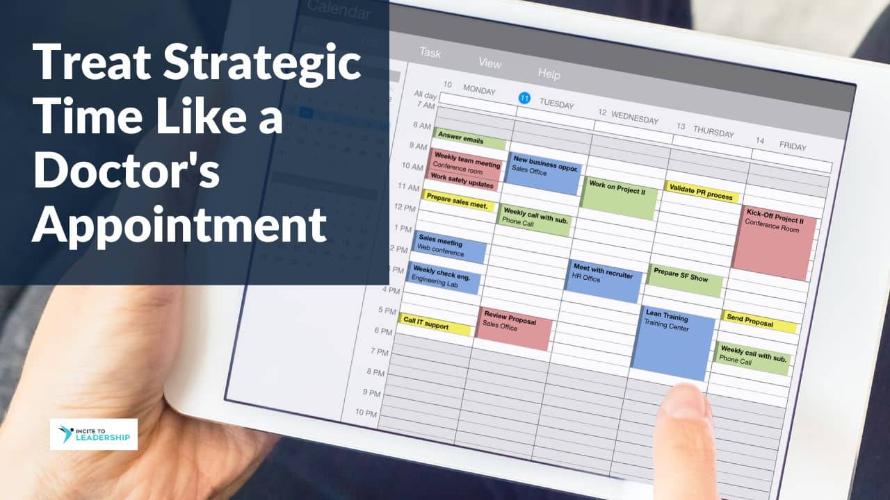 For this article by Jo Ilfeld, Executive Leadership Coach on strategic time the image shows someone holding an ipad with a schedule.